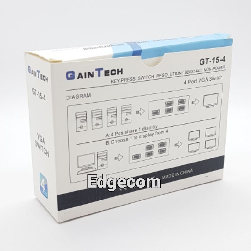 VGA Switch/Splitter 4Port Bi-Direction GAINTECH