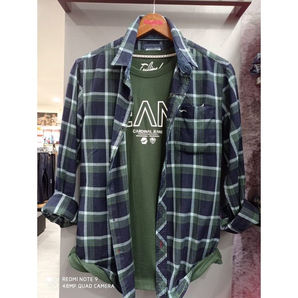Kemeja Flanel CARDINAL Casual ORIGINAL NEW ARRIVAL