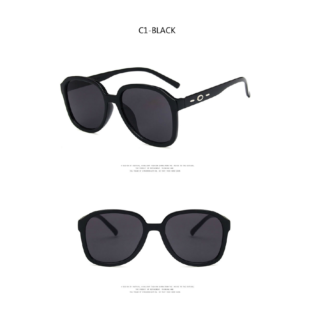 Korean fashion ins big frame retro sunglasses for men and women