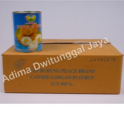 Buah Longan Kaleng / Kelengkeng/Longan Peace Brand 12x565 gr - Karton