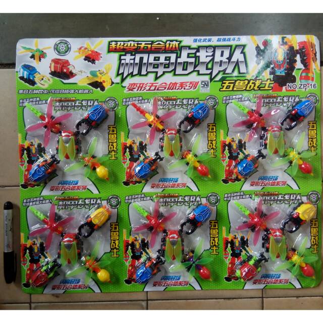 Mainan serangga mobile - dari serangga menjadi robot - Mainan