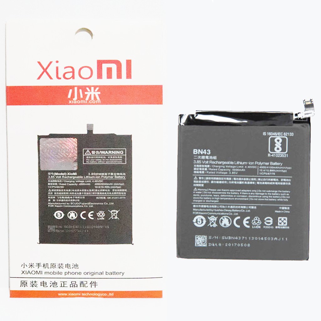 XIAOMI BATRE / BATRAI / BATTERY BN43 / REDMI NOTE 4X