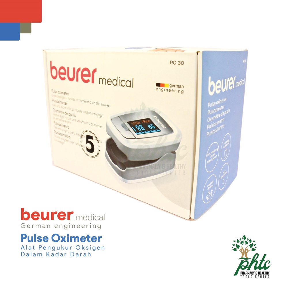 Oximeter Beurer PO 30 Finger Pulse Oxymeter Alat Ukur Kadar Oksigen