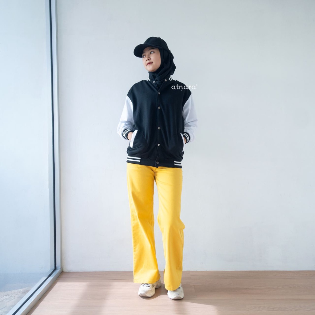 Nara Grosir - Classic Baseball Jaket l Jaket Varsity Pria dan Wanita