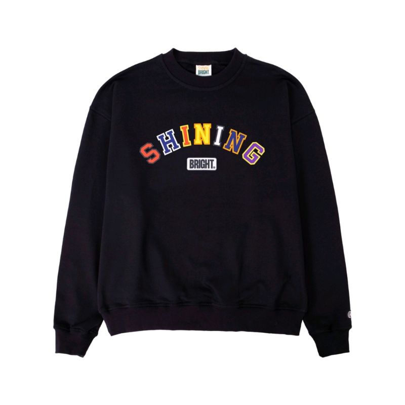 SHINING BRIGHT | Camvus Crewneck -Black