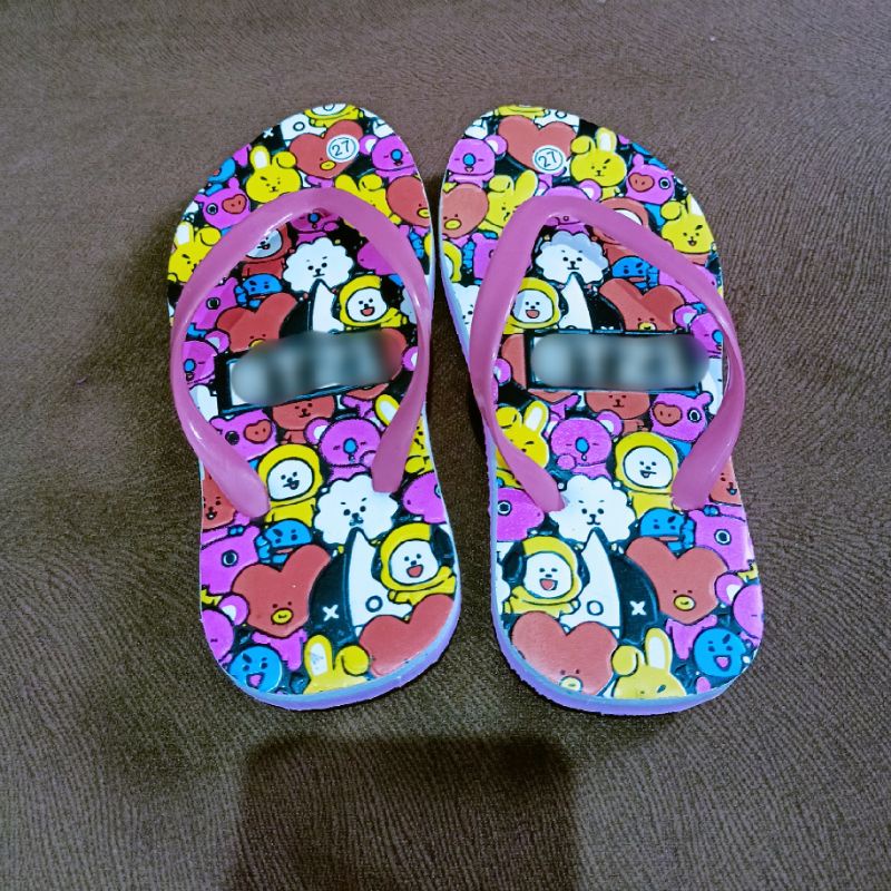 Sandal jepit anak perempuan motif boneka/sandal anak murah