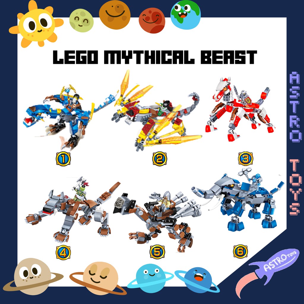 Mainan Lego Dragon Naga Hewan Legenda Mythical Beast