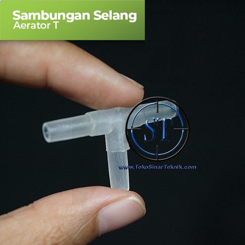 Sambungan Selang Cabang T Aerasi Aerator Udara Aquarium Aquascape Hidroponik Aquaponik