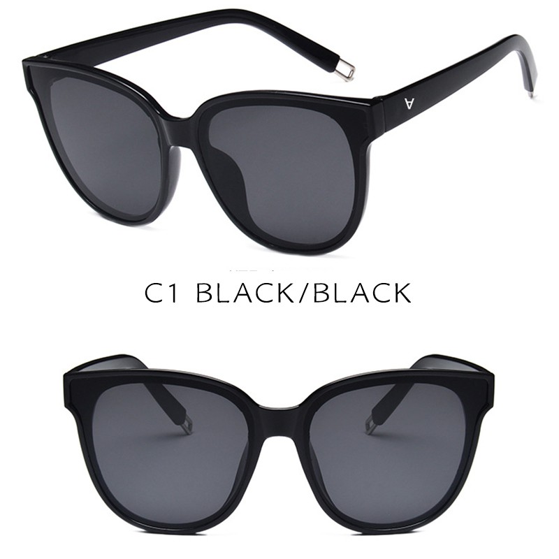 (YUZHU) Bayar di Tempat Korean Trendy Mata Kucing Kacamata Hitam Wanita Cat Eye Sunglasses Women