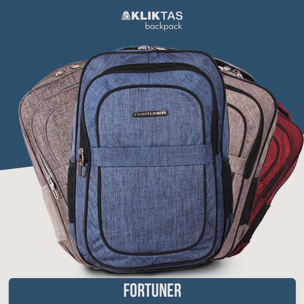 [KLIKTAS] Tas Ransel Laptop Fortuner - FT 817 - Backpack Sekolah Kuliah Tas Punggung