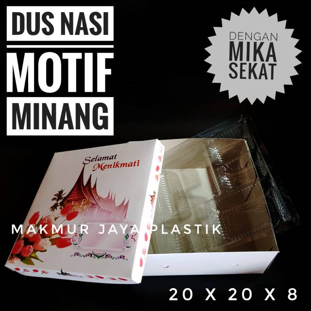 

[ DNM 20 + MINANG - 10 PC ] KARDUS MOTIF MINANG UKURAN 20 X 20 DAN MIKA