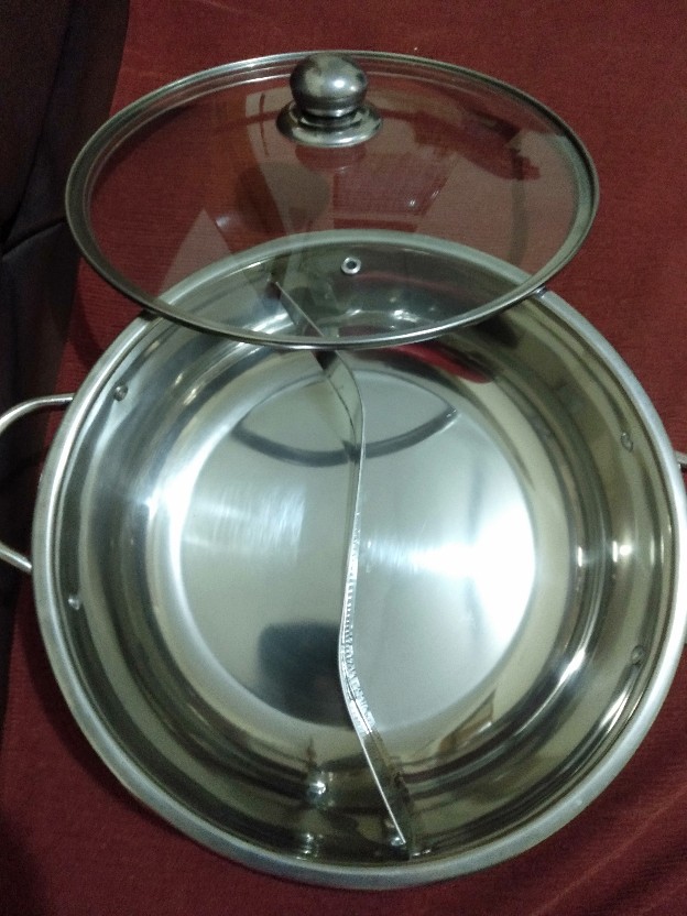 Panci Shabu Sekat 30/ Shuki Shabu 30cm Stainless Steel