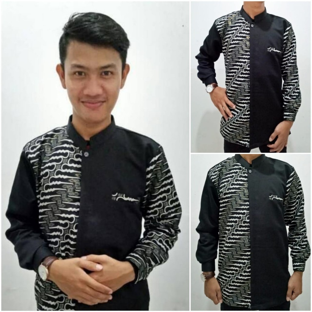 SB Collection Atasan Kemeja Delon Lengan Panjang Batik Modern Pria