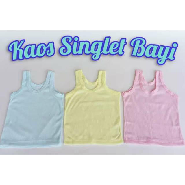 6pcs kaos singlet bayi sangsang bayi