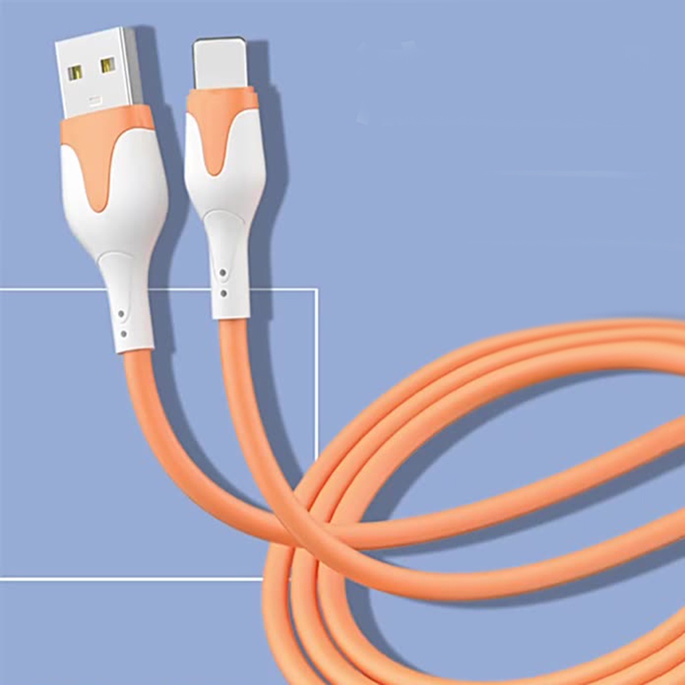 Kabel Data / Charger USB Tipe C Fast Charging Bahan Silikon Lembut Panjang 1m / 2m Untuk Android