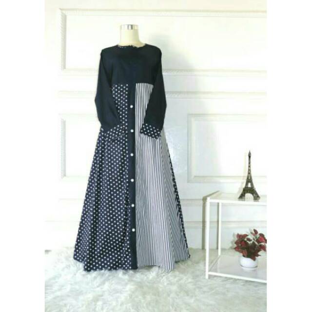 GAMIS RIYANA POLKA / SALUR KATUN JEPANG ORI