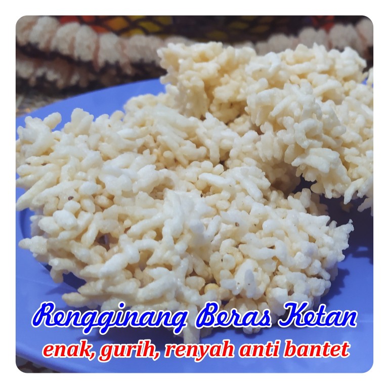 

rengginang beras ketan mentah enak, gurih, renyah anti bantet