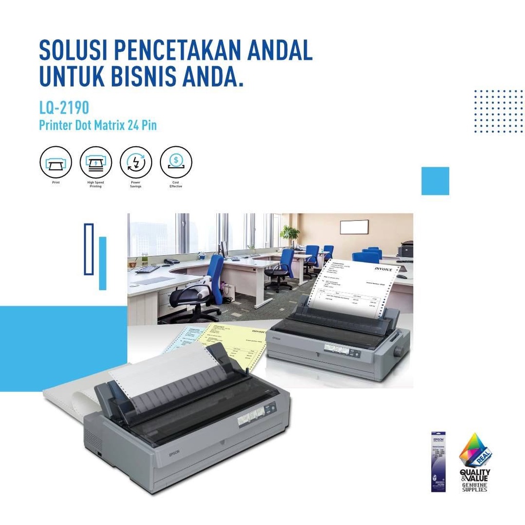 (PACKING KAYU) PRINTER EPSON LQ2190 EPSON LQ-2190 LQ 2190 A3 DOT MATRIX GARANSI RESMI SEINDONESIA