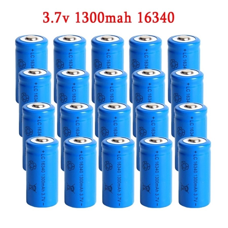 Trend-CR123 Batere Cas / Battery CR 123 / Baterai Recharge 16340 3.7V Liion