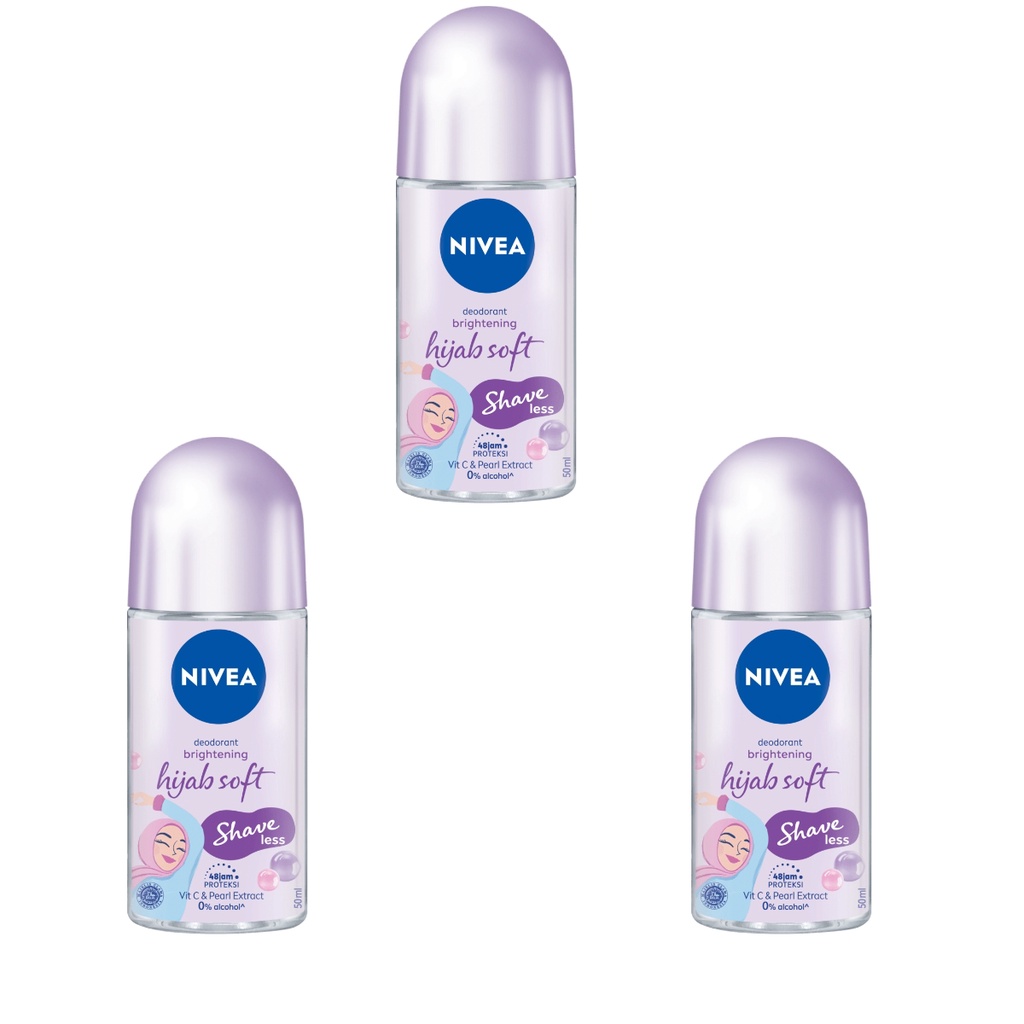 NIVEA Hijab Soft Shaveless Deodorant Brightening 50ml Bpom - Apple_Kosmetik