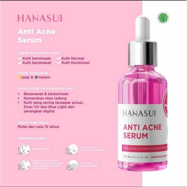 SERUM ANTI ACNE HANASUI BY JAYA MANDIRI BPOM