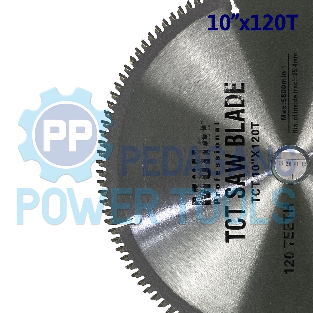 MOLLAR 10&quot; X 120T MATA POTONG ALUMINIUM GERGAJI MESIN MITER SAW BLADE