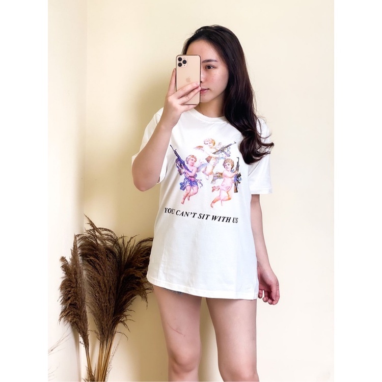 Kaos Oversize Wanita Bahan Cotton Combed 30s Kaos Distro Streetstyle