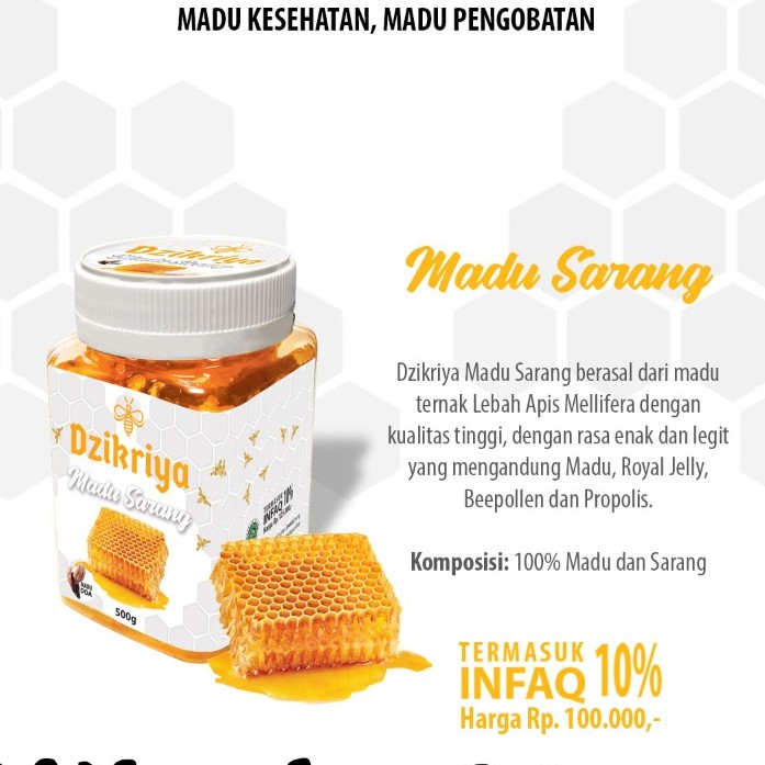 

ASLI 100% MADU DZIKRIYA SARANG KEMASAN BARU