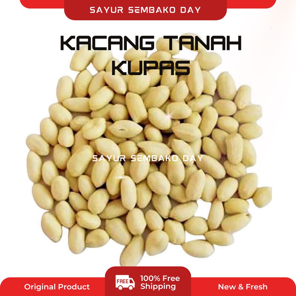 Kacang Tanah Kupas Besar Mentah