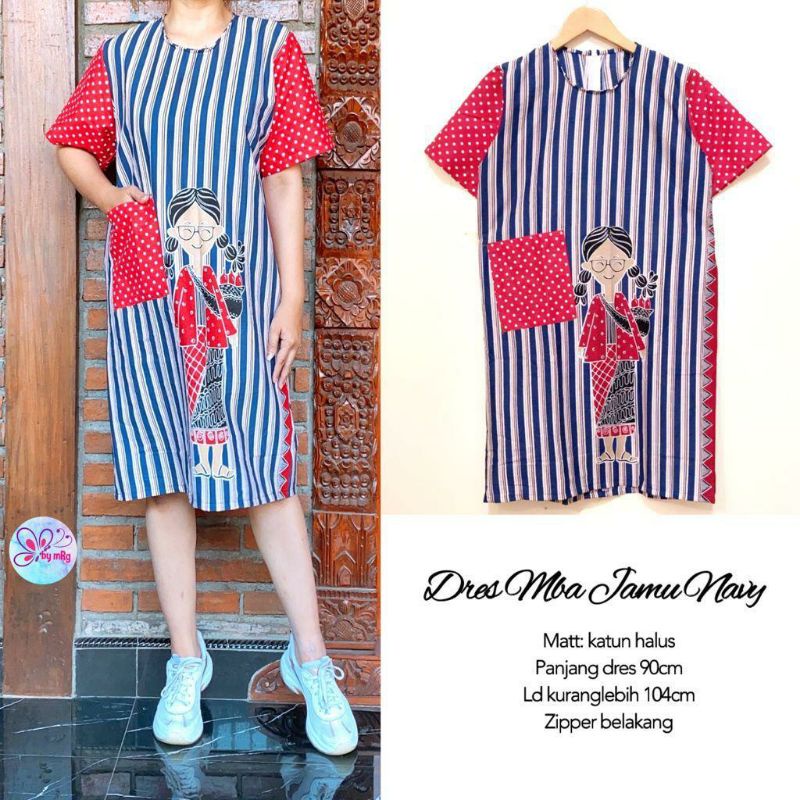 dress batik mbok jamu