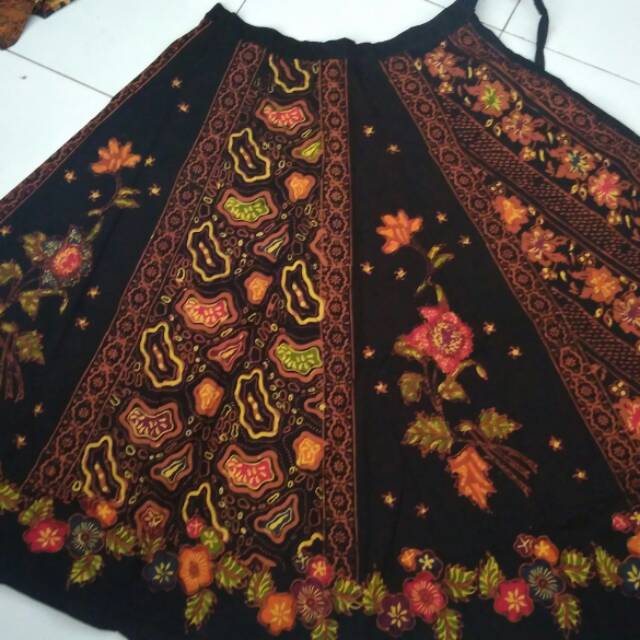 Rok Lilit Batik Cap Semi Tulis Katun Halus