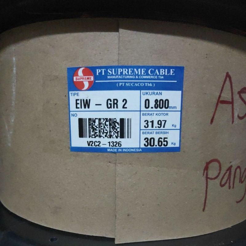 GENUINE PARTS 〽️ per ONS Kawat Tembaga SUPREME 0.80 mm Type EIW - GR2 | Enamel Round Magnet Wire Coo