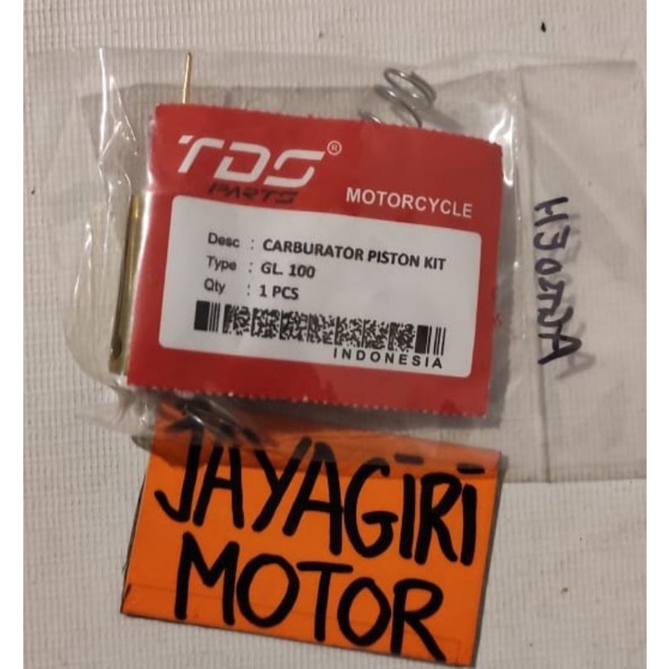 Piston Skep + Jarum + Per GL100 GL 100 Kit TDS Gas Selobong Slobong Vacuum Vakum Vacum Carbu Karbu R