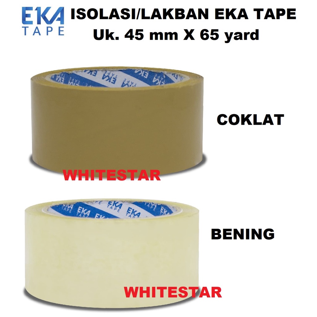 

lakban / isolasi opp eka tape 45 mm x 65 y by daimaru