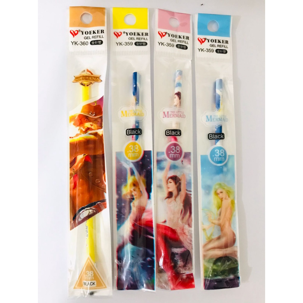 

Refill Gel Pen Karakter Isi Tinta Pulpen Alat Tulis Cair 0,38 mm