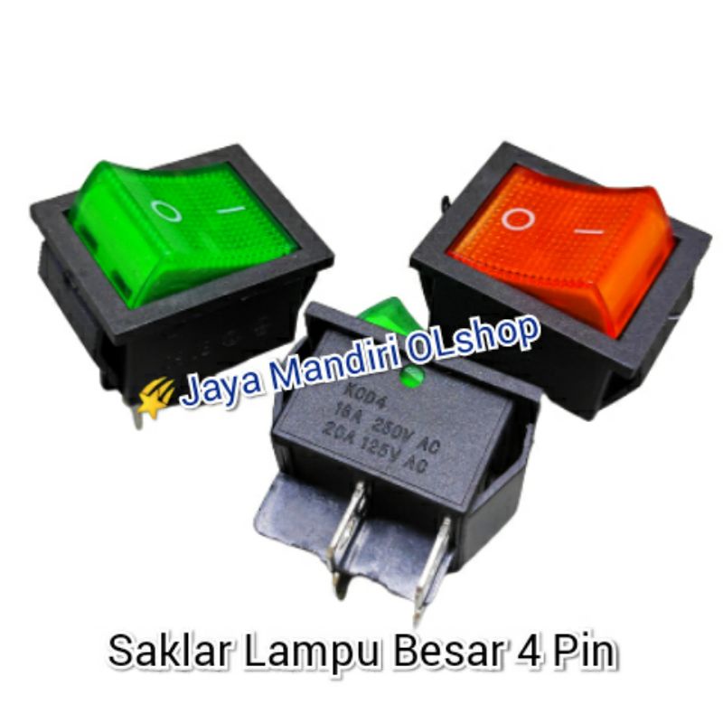 SAKLAR / SWITCH LAMPU BESAR 4PIN - SAKLAR LAMPU BESAR 4 KAKI