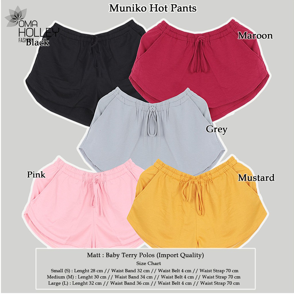 (COD) OH Fashion Hot Pants Wanita Baby Terry #7096/7530