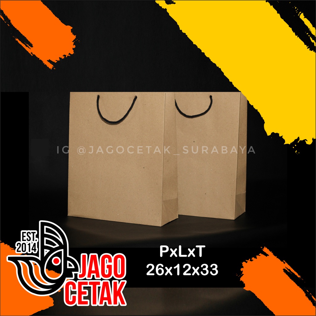 

Paper bag 26x12x33 craft bag paper bag goodybag