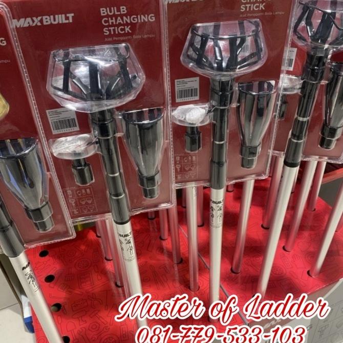 BOLEH DROPSHIP Krisbow Stick Tongkat Pengganti Bohlam Lampu 2.7 M Bahan Alumunium