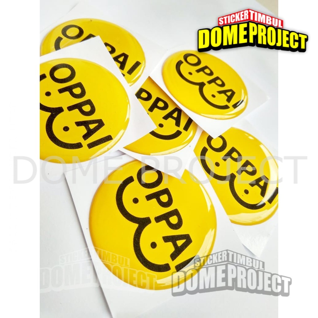 STIKER MOTOR EMBLEM OPPAI ONE PUNCH MAN STIKER RESIN TIMBUL LENTUR STICKER MOBIL