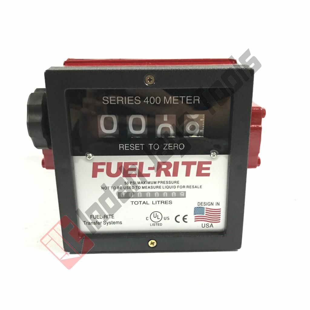 FUEL-RITE Flowmeter 4 Digit 1.5 Inch - Meteran Solar Flow Meter