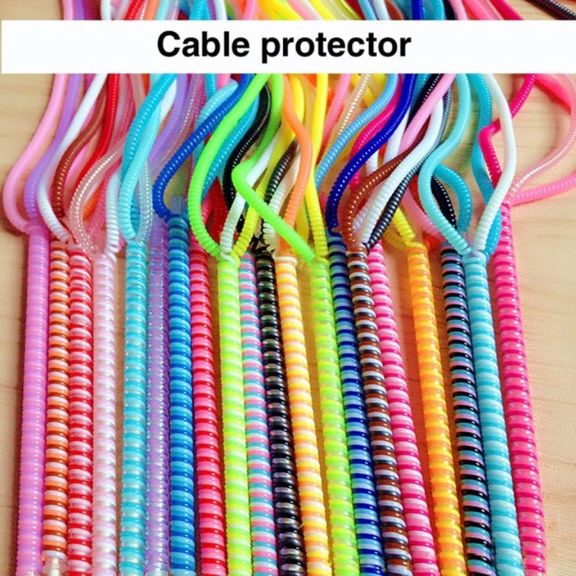 Pelindung Kabel 3 Warna Cord Spiral Cable Protector