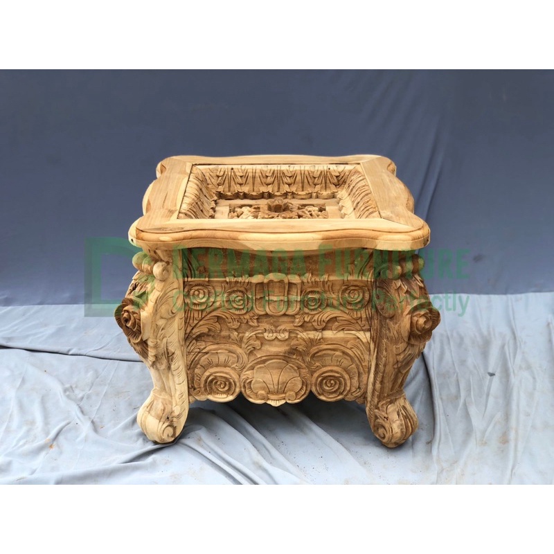 KENEP BELAGIO JATI TERMURAH MEJA TAMU KECIL UKIRAN MEWAH FURNITURE JEPARA