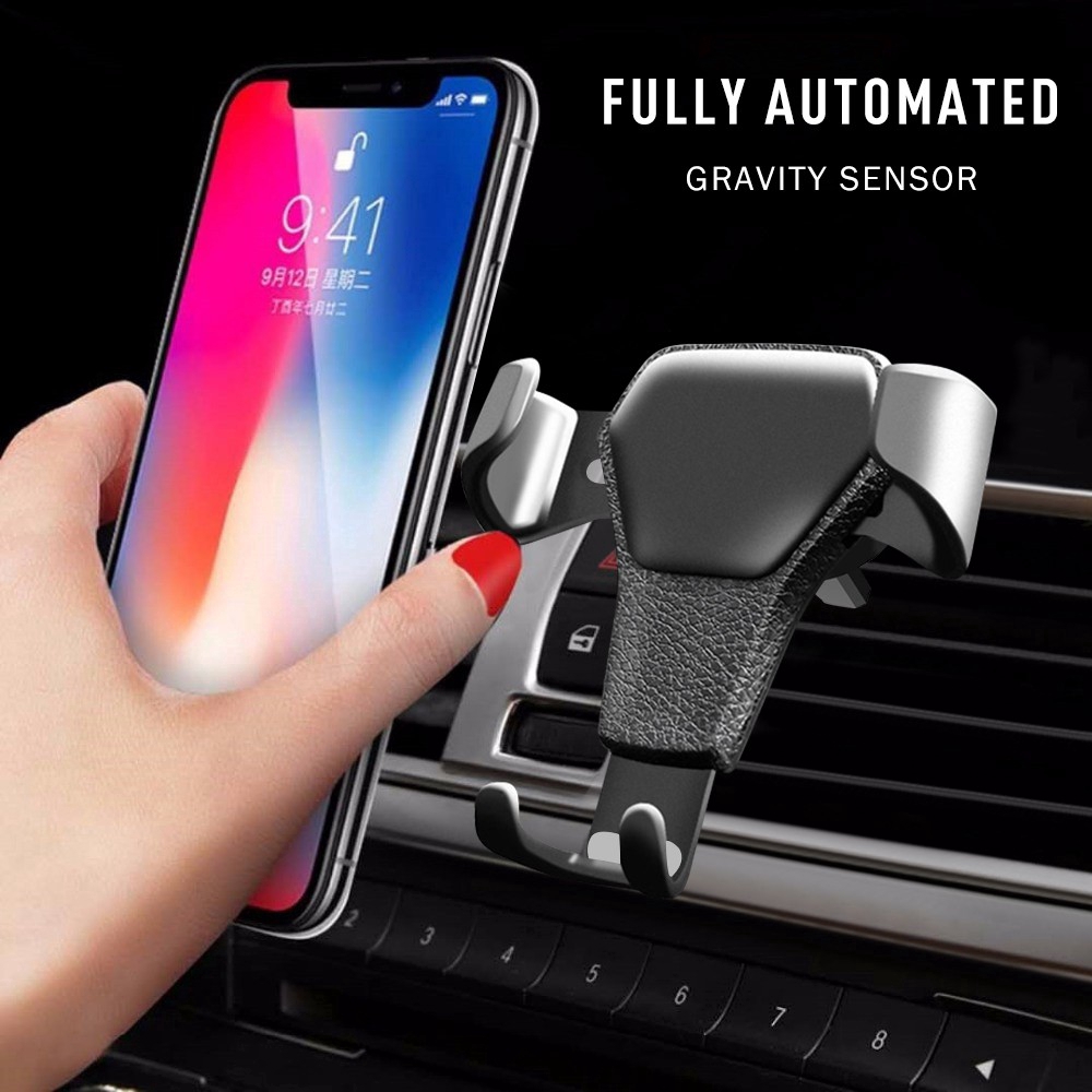 ⚡100% Bekerja⚡ Car Phone Holder Gravity GPS Bracket Suitable for 3,5-7 Inci Phone