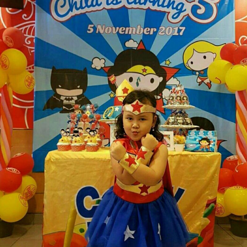 kostum wonderwoman/kostum wonderwoman anak/kostum superhero/kostum superhero anak/kostum superhero c