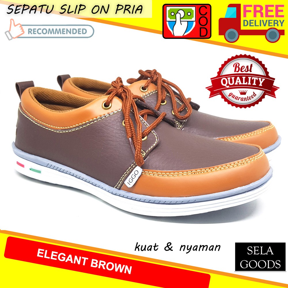 IGGO WOODMEN SEPATU CASUAL PRIA / SEPATU KASUAL PRIA / SLIP ON PRIA