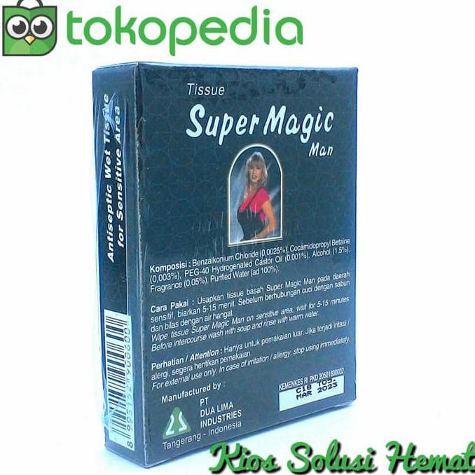Terjamin-68H87-Terlaris 1Box Tissue Super Magic Man Tahan Lama - Tisu Kontrasepsi Kb Kondom