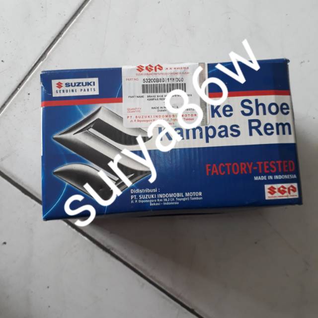 kampas rem belakang katana - brake shoe