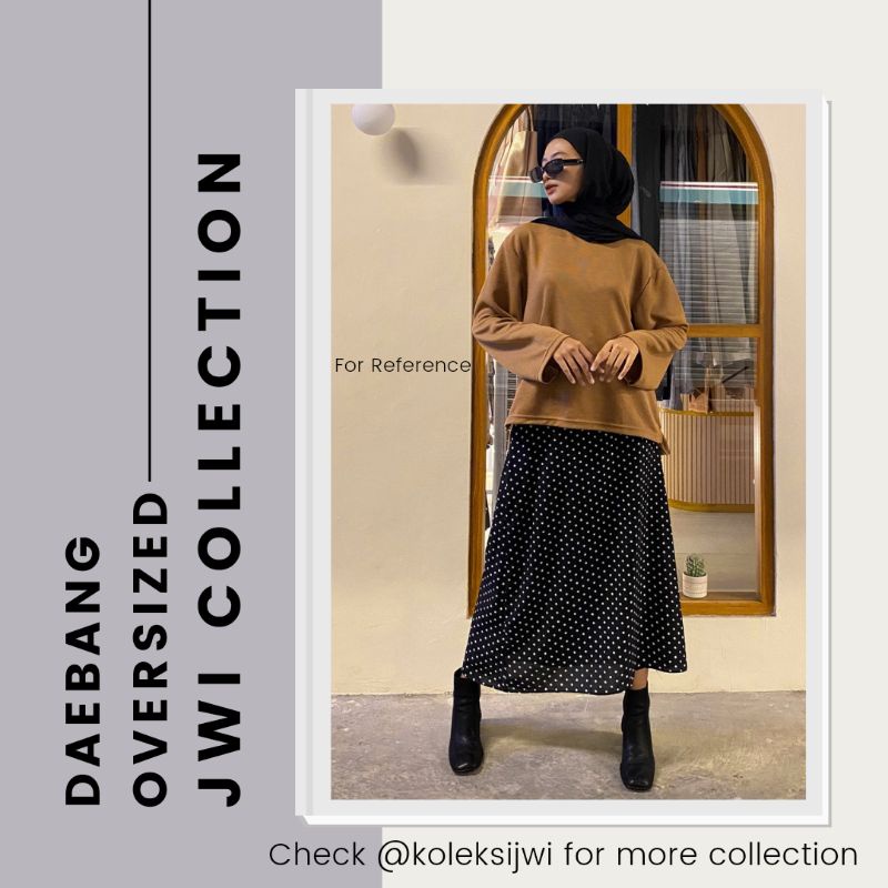 Daebang Oversize Baju Kaos Hangout OOTD