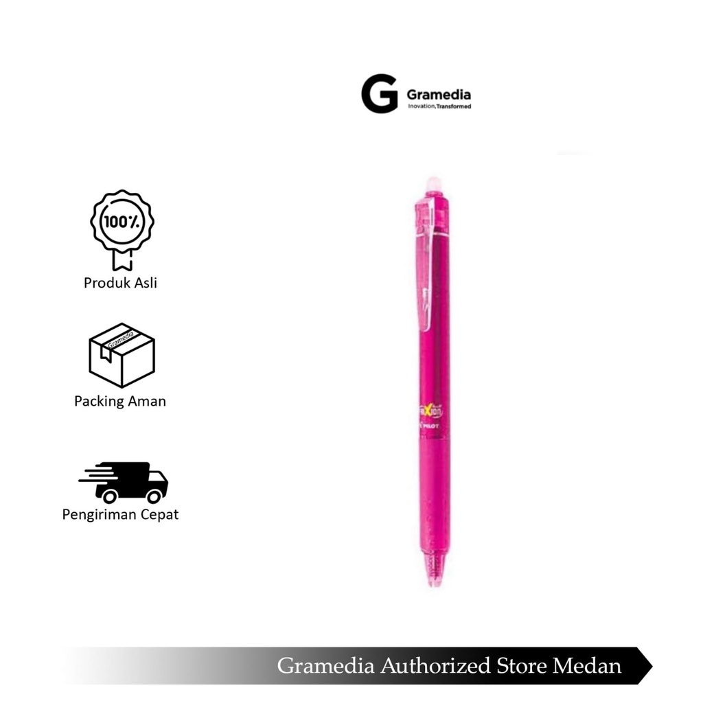 

Gramedia Medan - PILOT BALLPEN FRIXION CLICKER BLRT-07 PINK